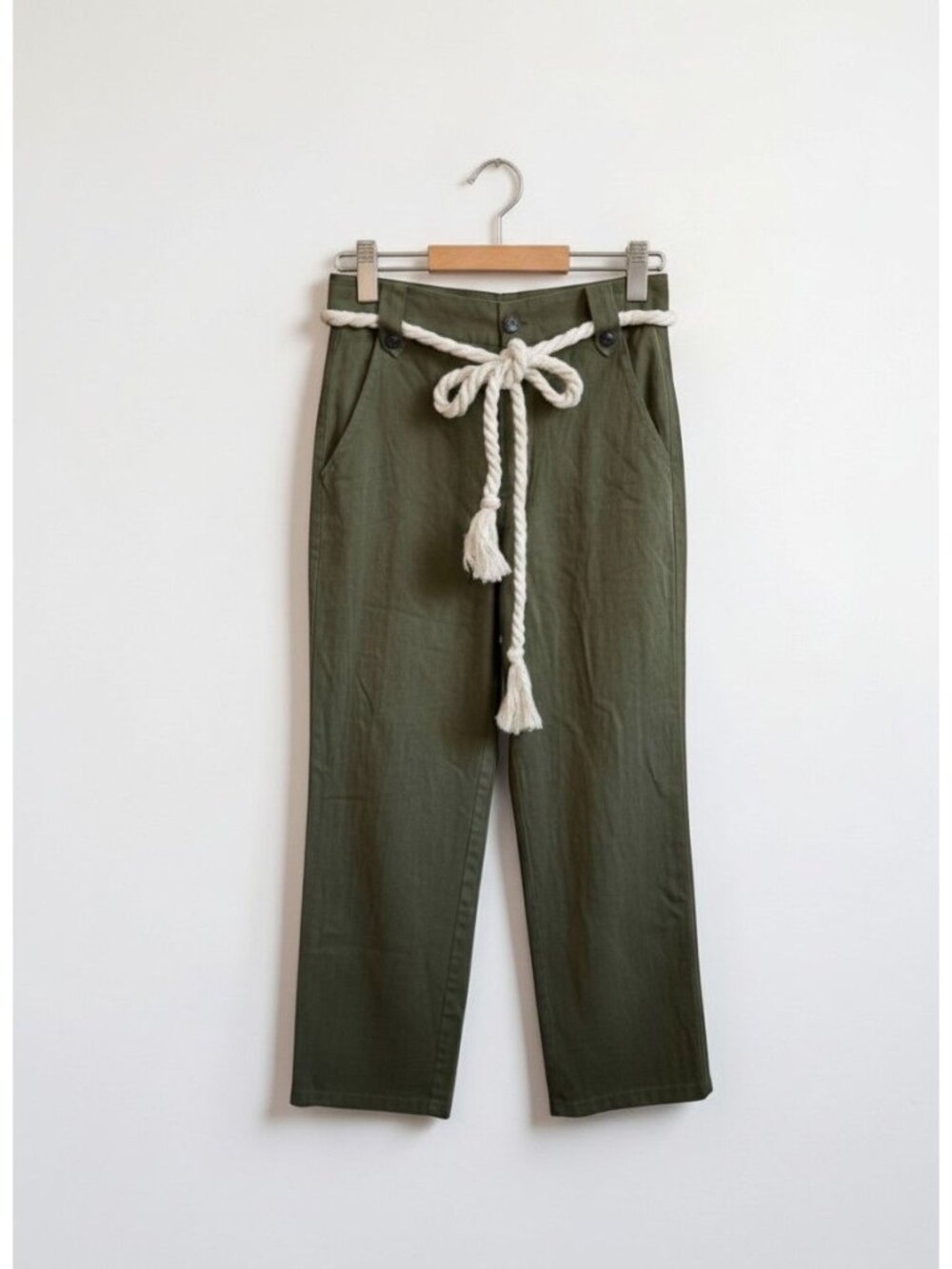 The‎ Great. The Highwaist Trouser, Size 25, Army,  green, NWT